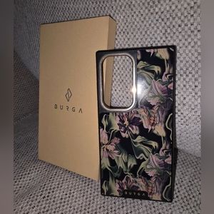 Black Floral Burga Elite Dark Phone Case